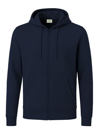 Image of ADRO Mens Cotton Solid Zipper Hoodie Sweatshirts