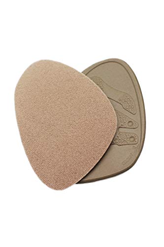 Helloheel Front Pillows Anti-Sliding High Heel Pads for Ball-of-Foot Support | Made with Firm Natural Rubber (1 Pair) Brown