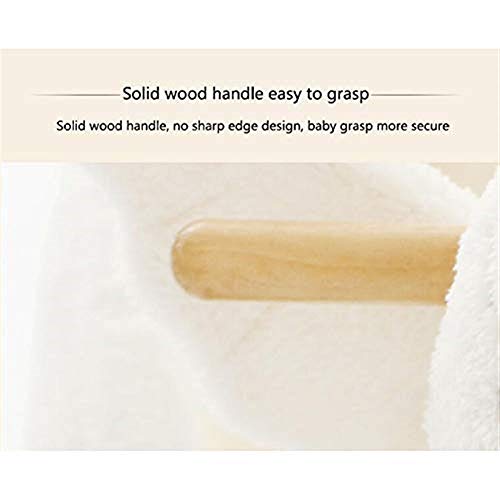 TGETBTTSR Schaukelpferd Kinderspielzeug Schaukelstuhl Schaukelpferd Musik Dual-Use-Massivholz Pferd Geschenk Spielzeug 1… – Bild 5