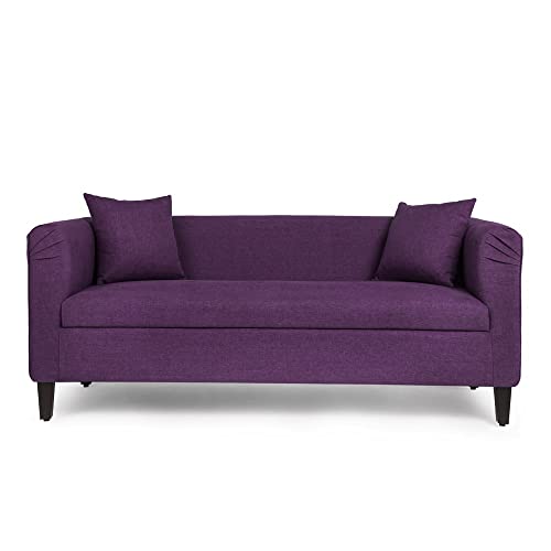 Image of Wakefit Sofa Set | 3 Year Warranty | Sofa 2 Seater, 2 Seater Sofa for Living Room, Wooden Sofa Set, Couch Sofa for Living Room - Miami(Tahoe : Grape Purple)