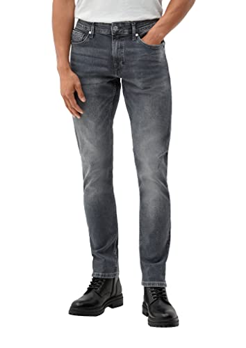 s.Oliver Herren Lang, Jeans Hose lang Tappered Leg, Grey/Black, 36W / 34L...