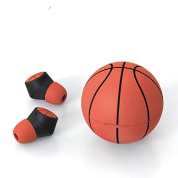 バスケットボールデザイン ワイヤレスイヤフォン Amazon.co.jp: hobbyant TWSスポーツバスケットボール