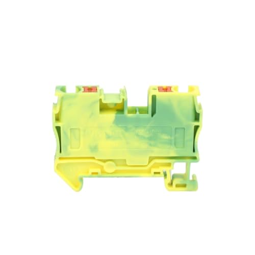 Conector eléctrico de cable tira tierra PT6-PE, bloque terminales carril Din 6mm² Push-in 4