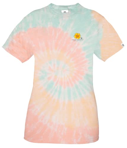 Simply Southern Cheer Up Buttercup Tie Dye Short Sleeve T-Shirt (Large) #TOP1