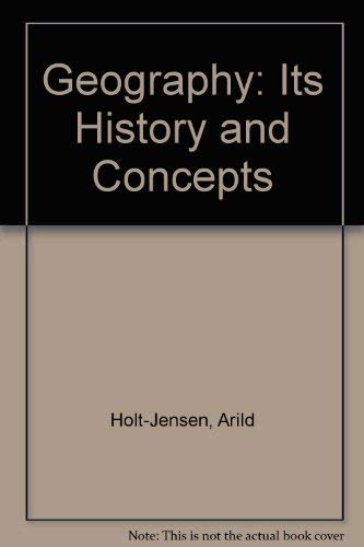 Geography: History & Concepts 185396011X Book Cover