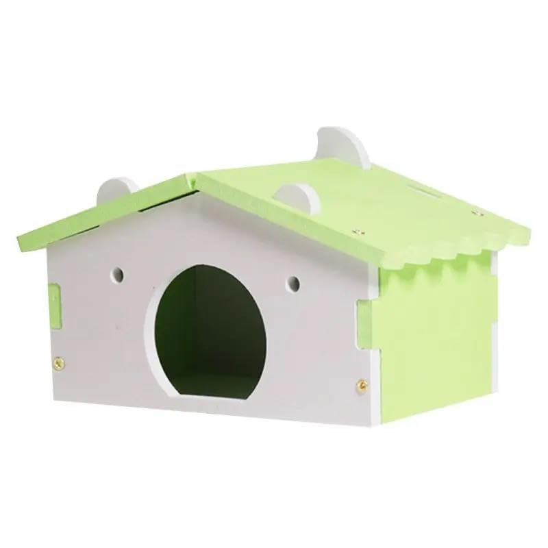 Juguete for hámster, 2 Piezas, Cama Colorida for hámster, casa for Ratas, Ratones, Hurones Enanos, Animales pequeños, Juguete Rosa,Juguetes para hámster(Green)