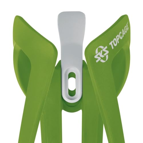 Portabotella SKS Topcage, de plástico reforzado con fibra de vidrio, para bicicletas urbanas, color verde miniatura 3