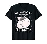 Ich Träume Von Elefanten Schlafshirt Nachthemd Elefant T-Shirt