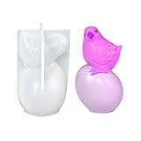 yupeuooe n Gussform - 3D Antihaft Einfache Entnahme,3D Küken Auf Ei Seifenformen | Für Frauen Anfänger Party Geburtstag Fondant Ton Beton Bastelarbeiten