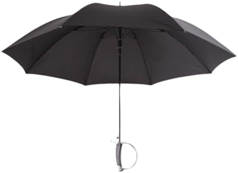 Automatic Long Handled Straight Umbrella - Sleek 8-Bone Western Sword Design, High-Density Waterproof, Ideal for Rainy & Sunny Days, & Stylish Outdoor Accessory