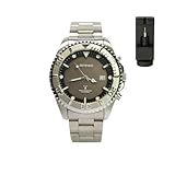 ARTSTATE AS0259 Solar Funk Quarz Herren Uhr Analog mit Edelstahl Armband,Wasserdicht bis 10 Bar (Schwarz)