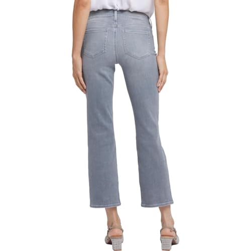 NYDJ Womens Marilyn Tummy Slimming Denim Straight Leg Jeans Gray 142
