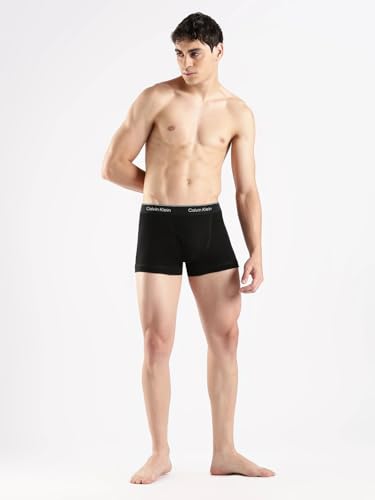 Calvin Klein Cotton Classics Multipack Trunks Schwarz/Grau/Weiß, XL (101,6 cm - 107 cm), schwarz/grau/weiß – Ansicht 6
