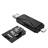 El lector de tarjetas es compatible con todas las tarjetas SD y micro SD. Compatible con Android, Mac OS, Windows, Linux. Puerto USB 3.0 compatible con PC, PS4, PS4 Pro, Xbox One. Puerto USB C compatible con MacBook Pro, Galaxy S22/S21, Huawei Mate 40/P40, Xiaomi Redmi Note 9, LG G6/V30/V20, etc.