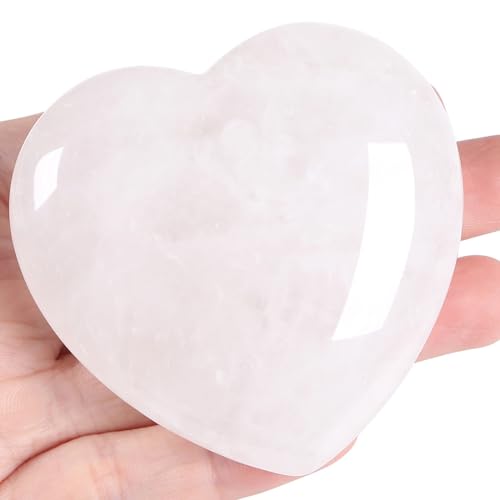MAIBAOTA Clear Quartz Heart Stone