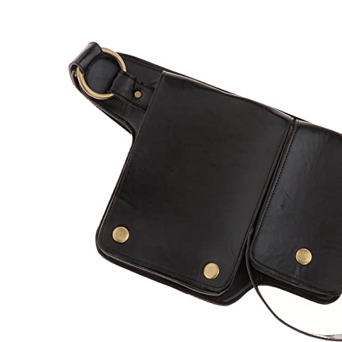 Vaveren Bolsa de cintura medieval bolsa fannypack estilo vintage bolsa de cintura portátil bolso fan