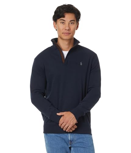 POLO RALPH LAUREN Men's Luxury Jersey Quarter-Zip Pullover