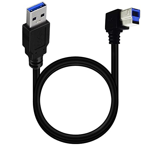 Traovien USB 3.0 Printer Cable 90 Degree