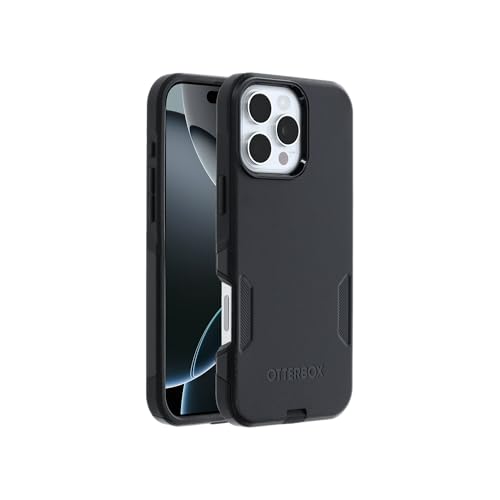 Image of OtterBox iPhone 16 Pro Max Commuter Series Case - Black, Thin & Protective iPhone Case, Dual-Layer, Impact Absorbing iPhone Case