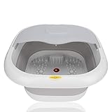 Balde de massagem para spa nos pés com pedicure elétrica para banheiro com aquecimento para os pés, máquina de spa, lavatório dobrável para os pés, banheira de massagem com bolhas melhora o sono (BR #2)