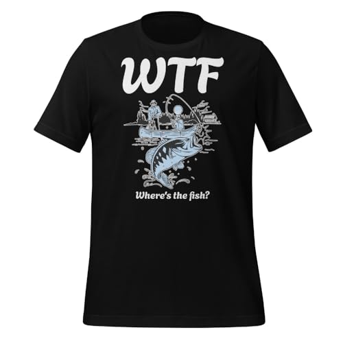 T-shirt meme pecheur Where is The Fish t-shirt humour poisson cadeau homme femme