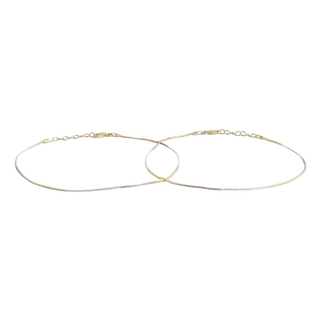 zavya 925 Sterling Silver Designer Chain Anklet (Pair) | Gift for Women & Girls | With Certificate of Authenticity & 925 Hallmark-picture-45