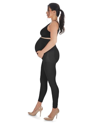 SlimMe Maternity High-Waisted Leggings Black Medium