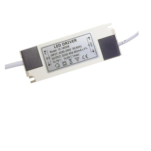 LED �h���C�o 600mA ��d�����͗� 3 ���b�g 10 ���b�g 20 ���b�g 30 ���b�g 40 ���b�g 50 ���b�g 60 ���b�g 1-2x3w 3-10x3w 10-18x3w 18-30x3w �����v�Ɩ��d��(W-12-18X3W-DC30-6