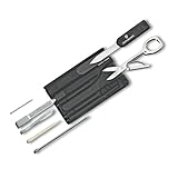 VICTORINOX(ビクトリノックス) スイスカード クラシックトランスルーセントブラック スイス・アーミーナイフ 多機能 文房具 ステーショナリーはさみ ボールペン付き 10機能を搭載したスイス製マルチツールデザイン賞受賞 小型 コンパクト 【国内正規品】 0.7133.T3