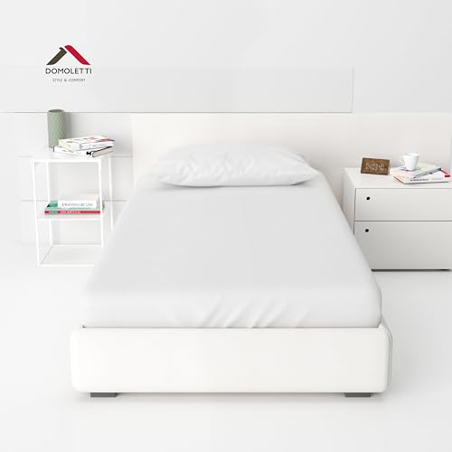 Drap housse 140x200 en coton satiné blanc pour lit de luxe - 8