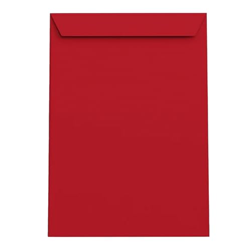 Enveloppes rouges foncées pour faire-part de mariage et invitations de fêtes | 100 pièces