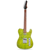 Ideal Starter Guitar: Well-suited for beginner and intermediate players looking for a quality instrument with great tone. Striking Flame Maple Top: Features an eye-catching high-gloss flame maple veneer over a resonant mahogany body. Comfortable Neck...