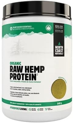 North Coast Naturals Organic Raw Hemp Protein, 100% Vegan, 840 g