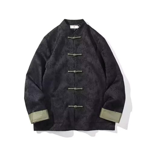 Tang Suit Men Jacket Chinese Hanfu Traditional Tang Suit for Men Kung Fu Shirt Uniform Long Sleeved Tops
