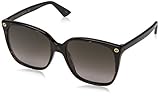 Gucci Women Design Sunglasses GG0022S 003 Havana Brown Gold With Dark lens