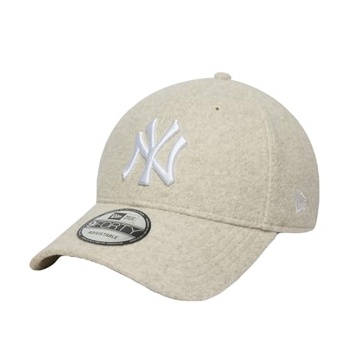 Casquette New Era Melton Wool 9Forty beige en laine premium