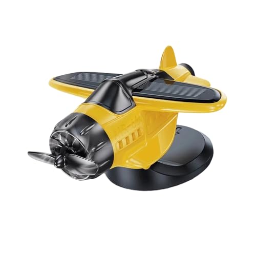 jiingekk Solar Whirling Aircraft Car Panel Decoration with E