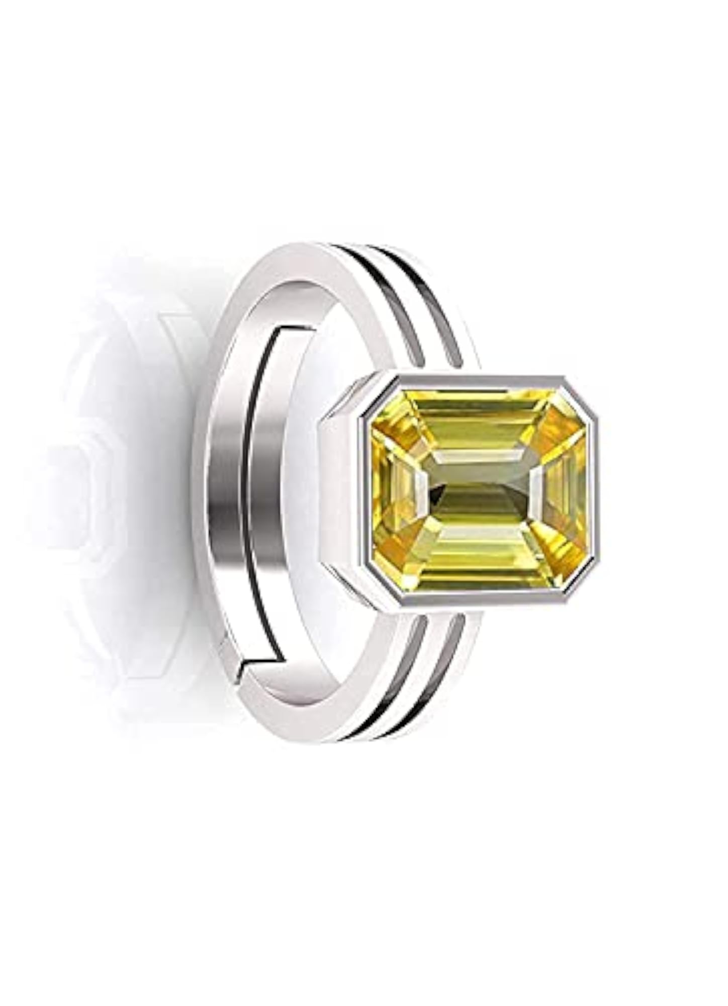 Panchdhatu Adjustable 9.25 Ratti Natural Yellow Sapphire Ring