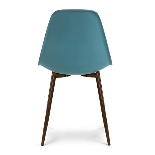 Edgemod Landon Sculpted Dining Chair In Mod Teal (Set Of 4) #TOP6