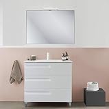  ROYO Vitale Conjunto Mueble 3 Cajones F-39 Blanco Brillo. - Medida: 60 CMS