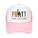 FOESUNIT Pratt for Mayor Trucker Hat,Funny Trucker Hats for Men Baseball Hat Gifts Pink