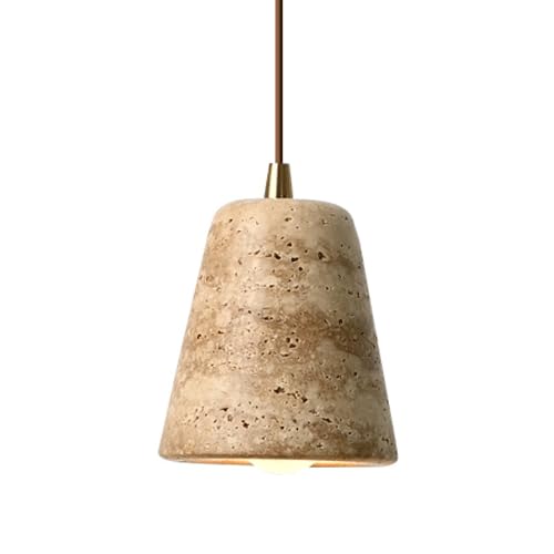 SYAXVOM Industrial Style Marble Chandelier - Nordic Pendant Light Fixture for Home and Restaurant, E27 Base, Adjustable Hanging Length