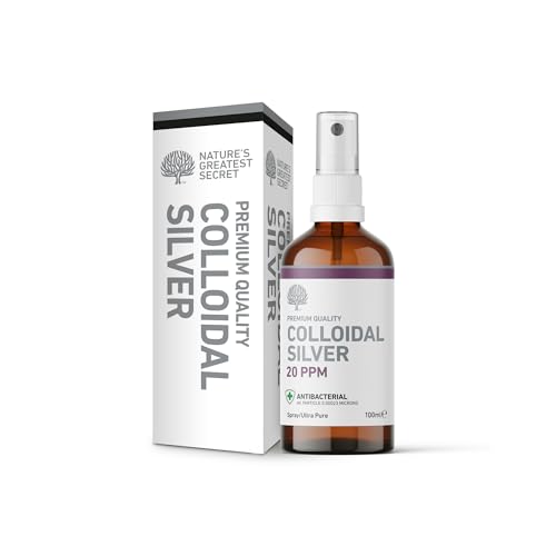Natures Greatest Secret Premium Quality 20ppm Colloidal Silver Spray 100ml