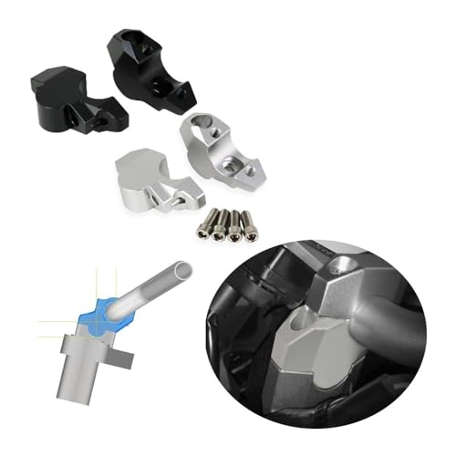 Elevadores de barra manillar para ADV 150 160 350 abrazadera de aluminio 2