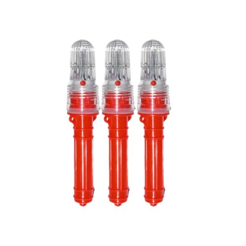 Generic - Lot de 3 fusées éclairantes de bateau, lumières stroboscopiques et de sécurité, fusées de détresse électroniques pour utilisation jour/nuit pour bateau, filets de pêche, radeaux de sauvetage et bouées