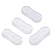 SueSupply Couvre-Siège de Toilette en 4 Pièces, Tampon Autocollant Transparent Silencieux et Anti-Collision, Silencieux pour Meuble, Tampon Anti-Choc, Tampon Anti-Collision