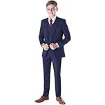Romario Boys Navy Suit,Wedding, Page Boy, Prom, 3-6m to 14 Years (14-15 Years)