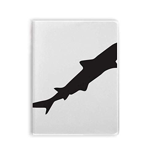 Carnet de notes avec couverture souple Streamline et silhouette requin épurée