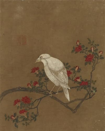 Peinture décorative sur toile grand format 60x90cm de style asiatique traditionnel
