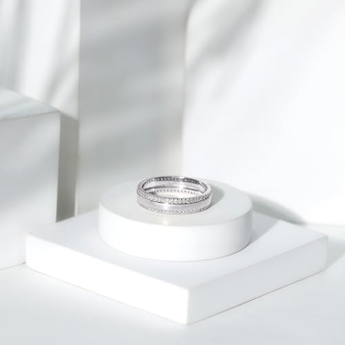 Real Diamond Wedding Band, Hi Color Si Clarity, Certified Diamond Anniversary Band Ring (Ready to Gift)3